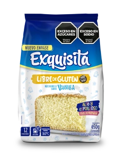 Bizcochuelo Vainilla Libre de Gluten